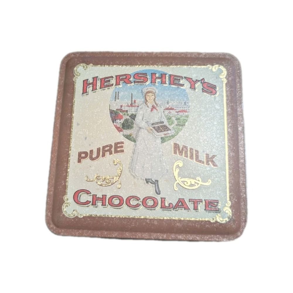 Vintage Hershey's Chocolate Tin Brown
